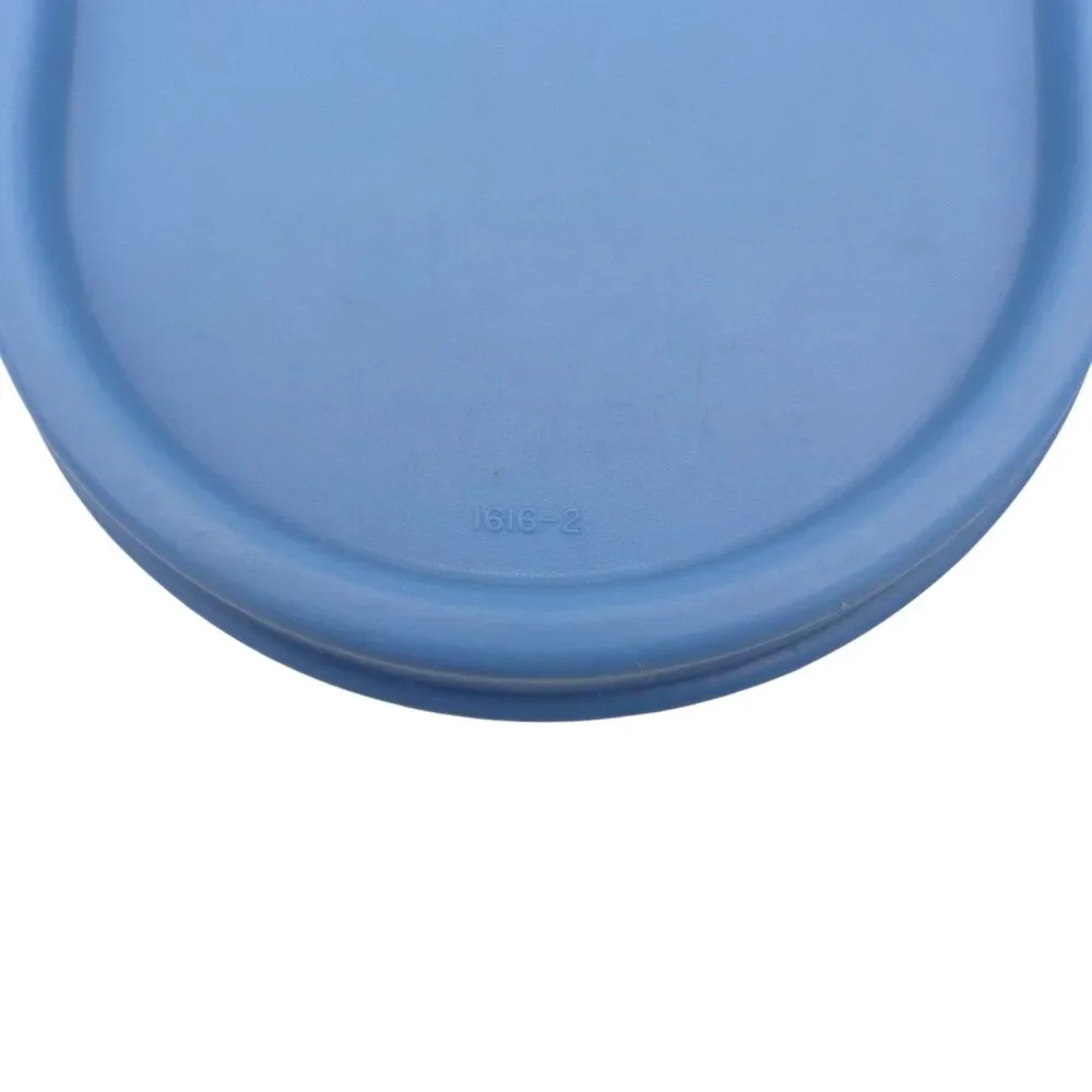Lot 2 Tupperware 1616 Blue Oval Modular Mate Replacement Lids Seals 1611-1615